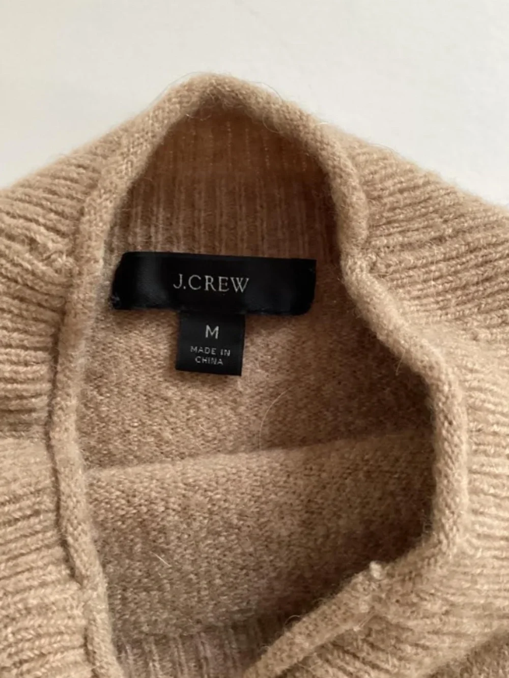 J Crew Womens Alpaca Blend Mock Neck, M